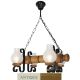 Candelabre, Lustre - Candelabru rustic fabricat manual din lemn Rustic 4L