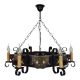 Candelabre, Lustre - Candelabru fabricat manual din lemn pictat Queen 6L