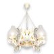 Candelabre, Lustre - Candelabru fabricat manual din lemn pictat Queen 4L