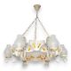 Candelabre, Lustre - Candelabru fabricat manual din lemn pictat Queen 6L