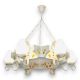 Candelabre, Lustre - Candelabru fabricat manual din lemn pictat Queen 6L