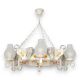 Candelabre, Lustre - Candelabru fabricat manual din lemn pictat Queen 6L