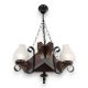 Candelabre, Lustre - Candelabru rustic fabricat manual din lemn Queen 3L