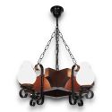 Candelabru rustic fabricat manual din lemn Queen 4L