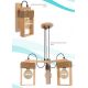 Lustre aplicate - Lustra aplicata rustica fabricata manual din lemn Rodos