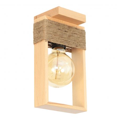 Lustre aplicate - Lustra aplicata rustica fabricata manual din lemn Rodos
