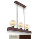 Pendule, Lustre suspendate - Lustra rustica fabricata manual din lemn ARCOS 3L