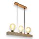 Pendule, Lustre suspendate - Lustra rustica fabricata manual din lemn ARCOS 3L