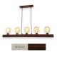 Pendule, Lustre suspendate - Lustra rustica fabricata manual din lemn ARCOS 5L