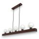 Pendule, Lustre suspendate - Lustra rustica fabricata manual din lemn ARCOS 5L