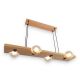 Pendule, Lustre suspendate - Lustra rustica fabricata manual din lemn EDESSA