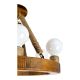 Pendule, Lustre suspendate - Lustra rustica fabricata manual din lemn EVIA 6L