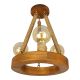 Pendule, Lustre suspendate - Lustra rustica fabricata manual din lemn EVIA 3L