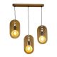 Pendule, Lustre suspendate - Lustra rustica fabricata manual din lemn MELISSA 3L