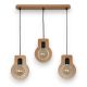 Pendule, Lustre suspendate - Lustra rustica fabricata manual din lemn YOKO 3L