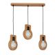 Pendule, Lustre suspendate - Lustra rustica fabricata manual din lemn YOKO 3L