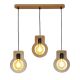 Pendule, Lustre suspendate - Lustra rustica fabricata manual din lemn YOKO 3L