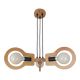 Pendule, Lustre suspendate - Lustra rustica fabricata manual din lemn YOKO 3L
