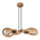 Pendule, Lustre suspendate - Lustra rustica fabricata manual din lemn YOKO 3L