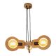 Pendule, Lustre suspendate - Lustra rustica fabricata manual din lemn YOKO 3L
