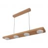 Lustra LED rustica fabricata manual din lemn OKIO 4L