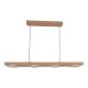 Pendule, Lustre suspendate - Lustra LED rustica fabricata manual din lemn OKIO 4L