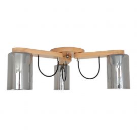 Lustre aplicate - Lustra aplicata clasica fabricata manual din lemn SIENA SMOKE
