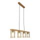 Pendule, Lustre suspendate - Lustra suspendata clasica fabricata manual din lemn SIENA YELLOW