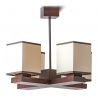 Candelabru rustic fabricat manual din lemn 4 brate Lido