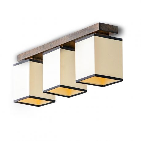 Plafoniere - Lustra rustica fabricata manual din lemn Lido