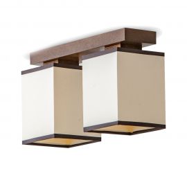 Plafoniere - Lustra rustica fabricata manual din lemn Lido