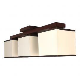 Plafoniere - Lustra rustica fabricata manual din lemn Lido