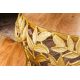 Masute Living - Set de 2 masute design unicat realizate manual Abstract Leaf auriu
