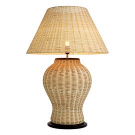 Veioze - Veioza, Lampa de masa LUX din ratan Dupoint