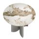 Mese dining - Masa dining deosebita design LUX Walnut-Marble 150cm