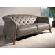 Canapele - Canapea 3 locuri design LUX Chester Grey Leather