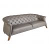 Canapea 3 locuri design LUX Chester Grey Leather