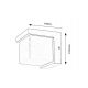 Aplice - Aplica LED de perete pentru exterior IP54 Andelle alb