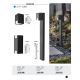 Aplice - Aplica de perete exterior IP44 Cernon