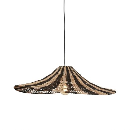 Pendule, Lustre suspendate - Lustra eco din iuta Cuzco natur/ negru