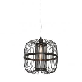 Pendule, Lustre suspendate - Lustra eco din bambus Hokkaido L 38cm, negru