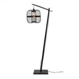 Lampadare - Lampa de podea eco din bambus Hokkaido L 38cm, negru