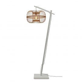 Lampadare - Lampa de podea eco din bambus Hokkaido S 25cm, alb