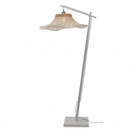 Lampadare - Lampa de podea din bambus Ibiza L 65cm, alb/ natur