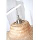 Lampadare - Lampa de podea din bambus Ibiza L 65cm, alb/ natur