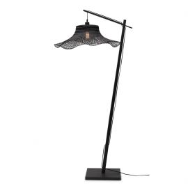 Lampadare - Lampa de podea din bambus Ibiza L 65cm, negru