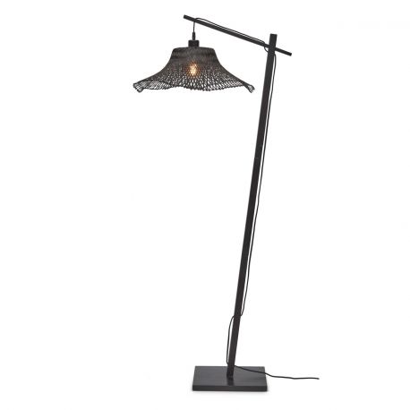 Lampadare - Lampa de podea din bambus Ibiza S 50cm, negru