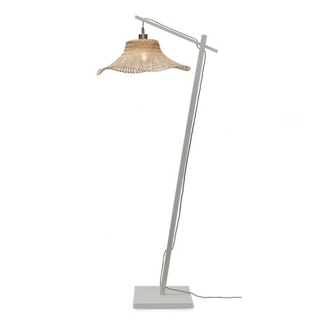 Lampadare - Lampa de podea din bambus Ibiza S 50cm, alb/ natur