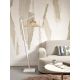 Lampadare - Lampa de podea din bambus Ibiza S 50cm, alb/ natur