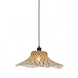 Pendule, Lustre suspendate - Lustra suspendata din bambus Ibiza S 50cm, natur/ negru